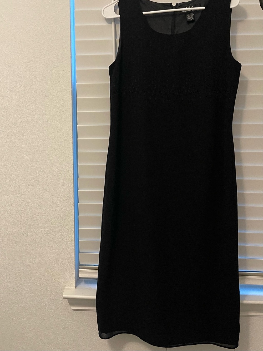 ASA by Anthony Sicari Black Sleeveless Mini Shift Dress